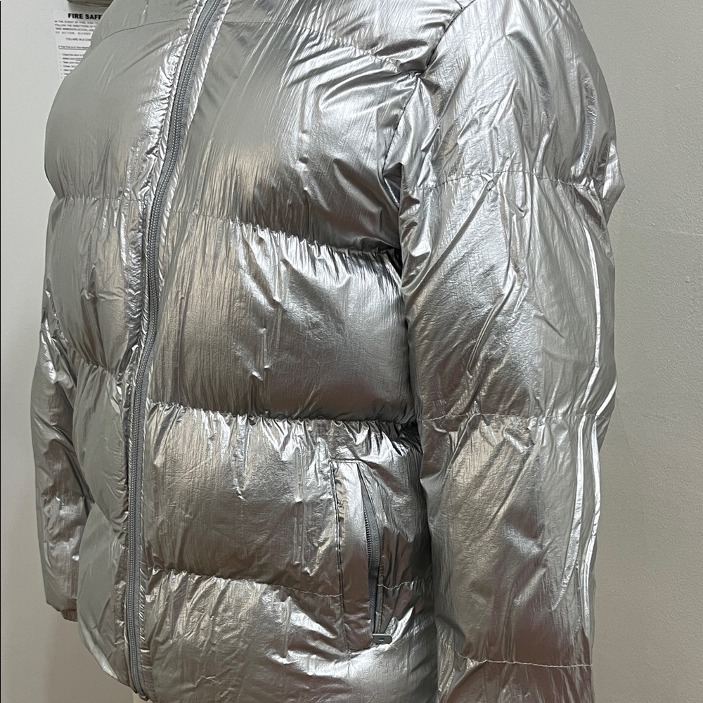 Silver Bomber Jacket - image 3